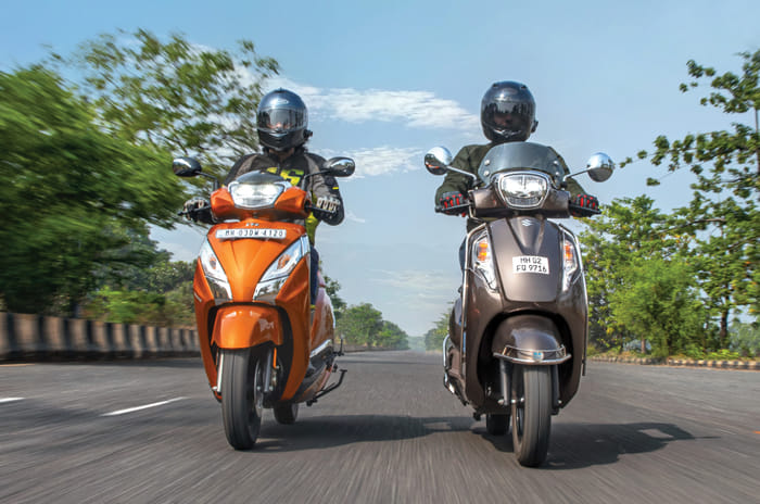 TVS Jupiter 125 vs Suzuki Access 125 comparison