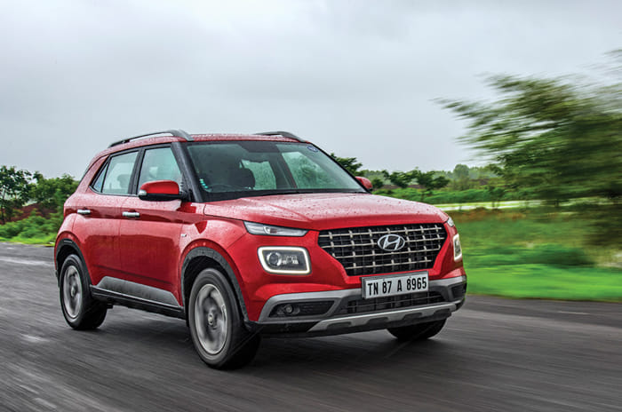 Hyundai Venue vs Ford EcoSport vs Tata Nexon petrol AT comparison
