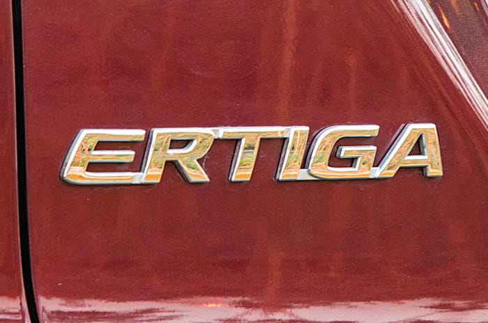 Maruti Suzuki Ertiga badge Maruti Suzuki Ertiga badge