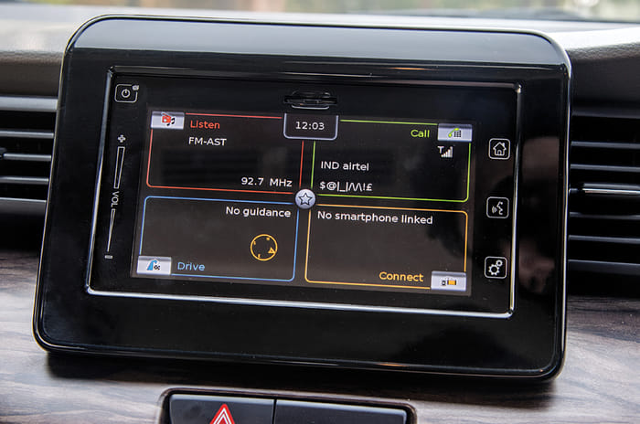 Maruti Suzuki Ertiga 7-inch infotainment
