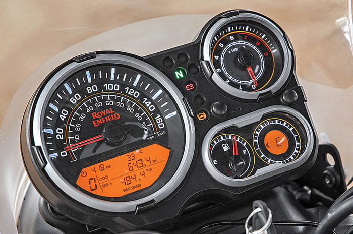 Royal Enfield Himalayan instrument cluster