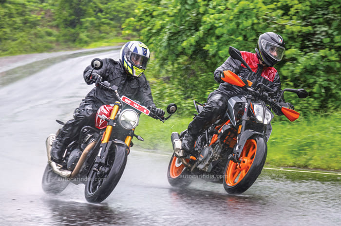 Triumph Speed 400 vs KTM 390 Duke comparison: Family feud