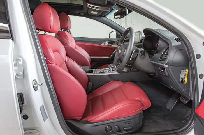 Kia Stinger front seat