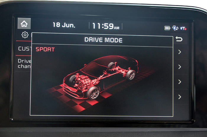 Kia Stinger front seat