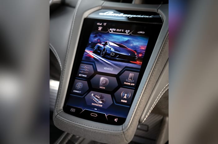 Lamborghini Temerario touchscreen