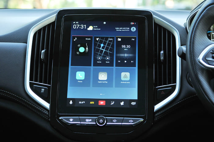 MG Hector infotainment