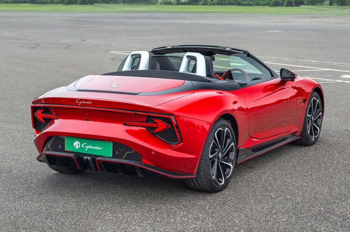 MG cyberster track review autocar india