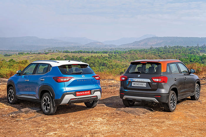 Nissan Magnite vs Maruti Vitara Brezza comparison