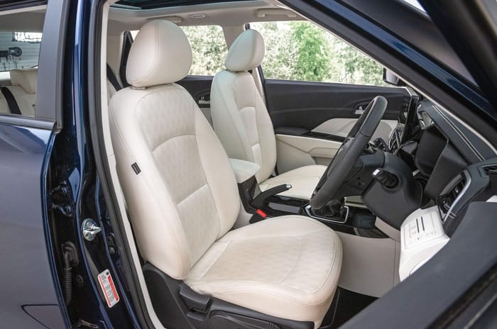 Mahindra XUV 3XO front seat