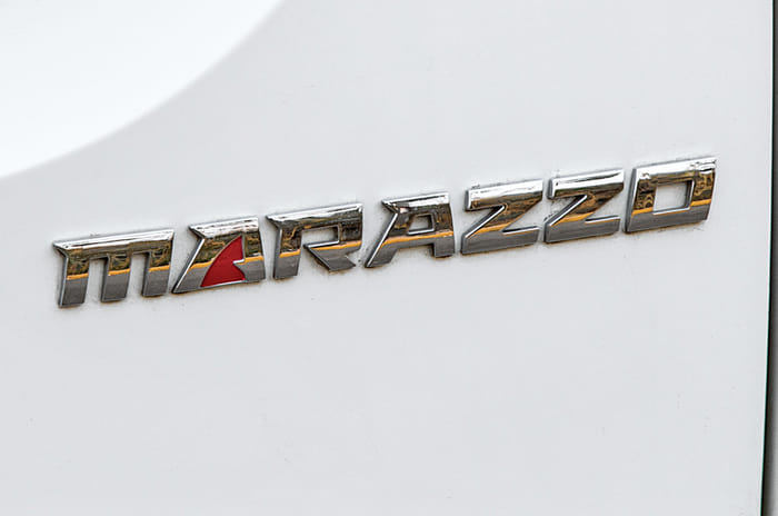 Mahindra Marazzo badge Mahindra Marazzo badge