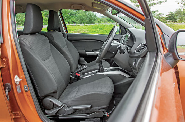 Maruti Suzuki Baleno front seats