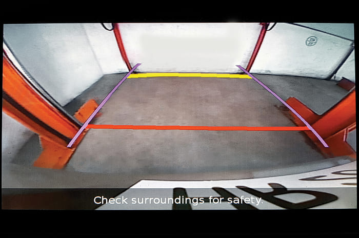 Maruti Suzuki Dzire reversing camera