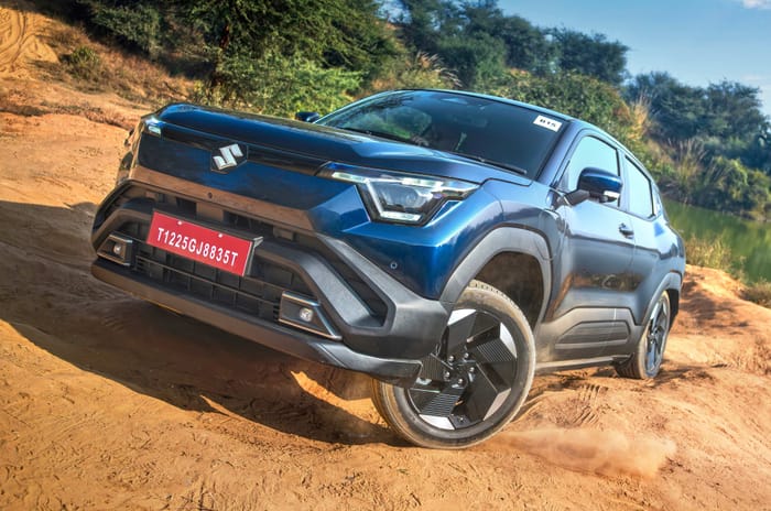 Maruti e Vitara left side off-road