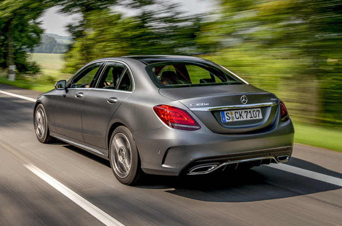 Mercedes C300d rear action