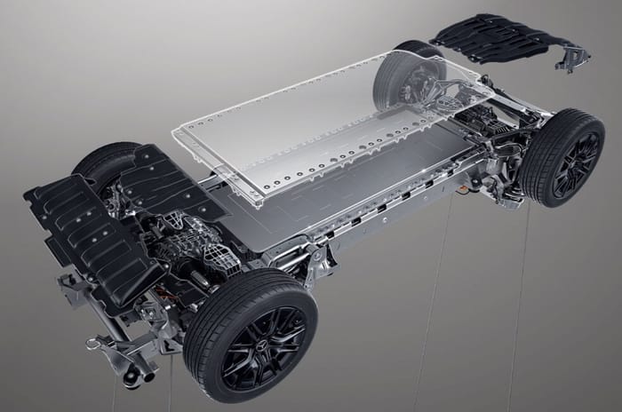 Mercedes G Class EV underbody battery