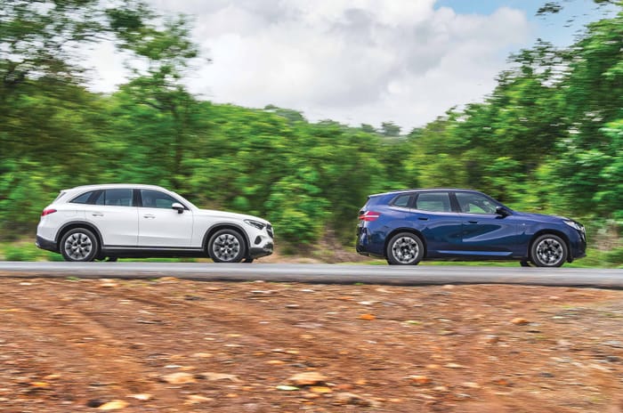 Mercedes GLC vs BMW X3 comparison test