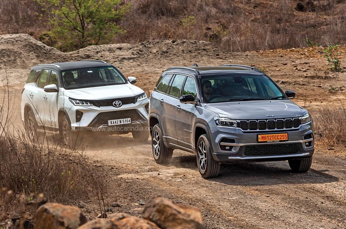 Jeep Meridian vs Toyota Fortuner comparison