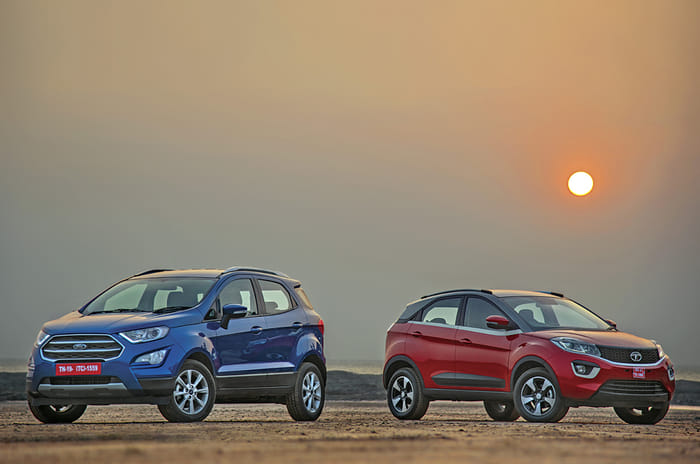 2017 Ford EcoSport vs Tata Nexon petrol comparison