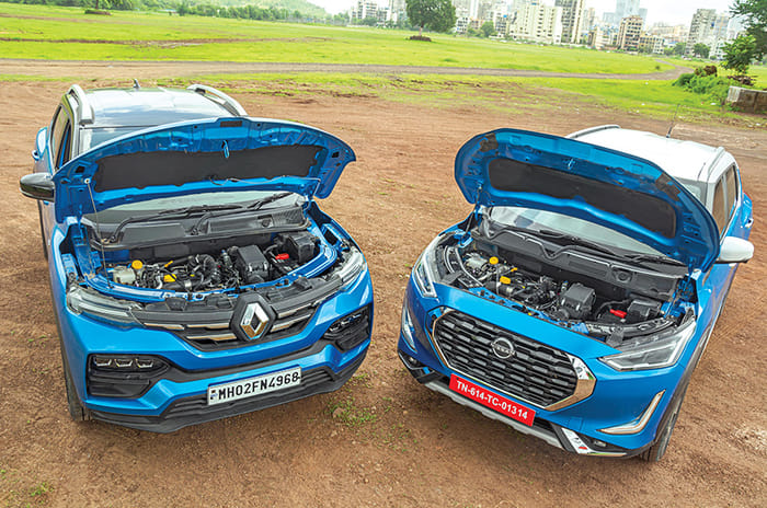 Renault Kiger vs Nissan Magnite comparison