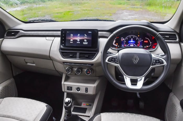 2025 Renault Triber interior and dashboard