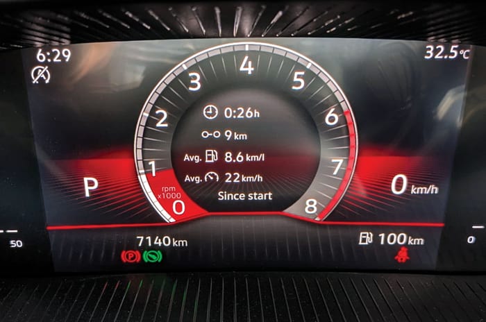 Skoda Slavia Monte Carlo long term review instrument cluster