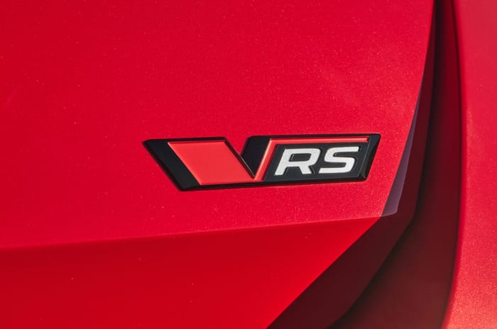 Skoda Octavia RS 2025 review badge