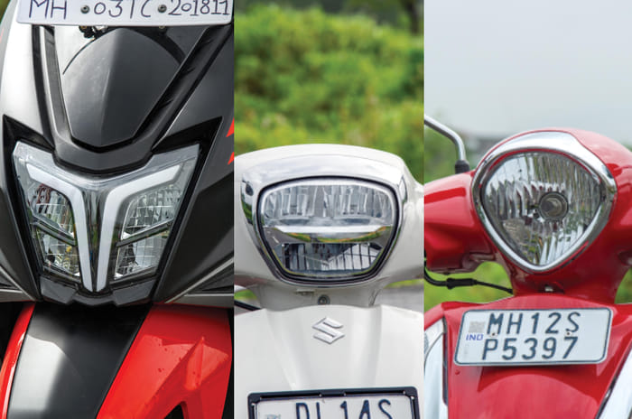 Yamaha Fascino vs Suzuki Access vs TVS Ntorq comparison