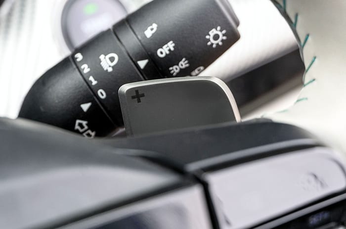 Tata Harrier EV paddle shifter