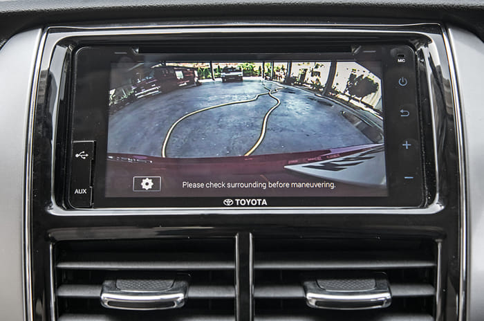 Toyota Yaris rear camera