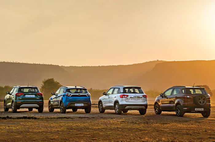 Mahindra XUV300 vs Ford EcoSport vs Tata Nexon vs Maruti Suzuki Vitara Brezza Mahindra XUV300 vs Ford EcoSport vs Tata Nexon vs Maruti Suzuki Vitara Brezza