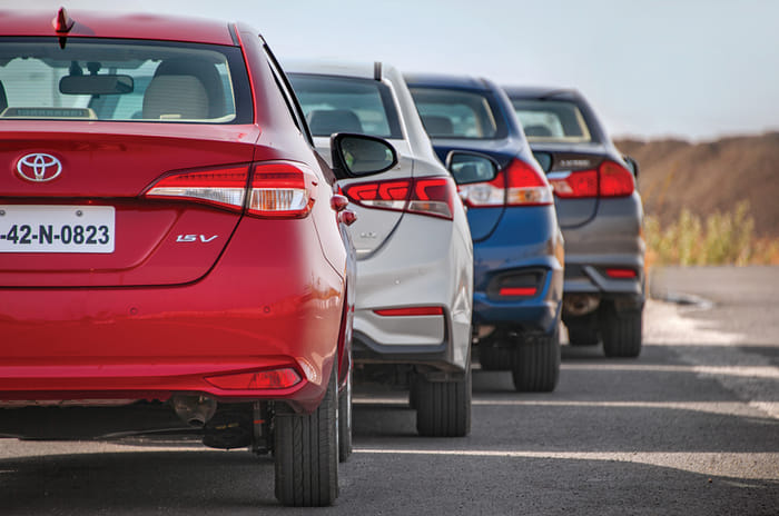 2018 Yaris vs Verna vs City vs Ciaz comparison