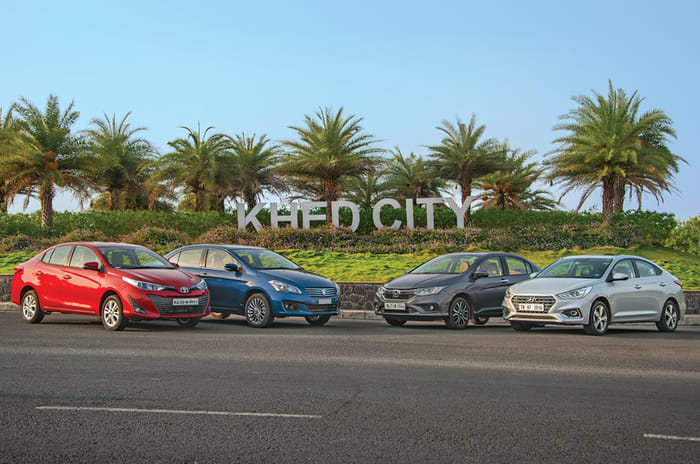 2018 Yaris vs Verna vs City vs Ciaz comparison
