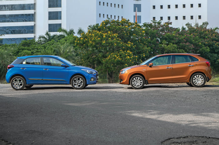 2018 Hyundai i20 facelift vs Maruti Suzuki Baleno comparison