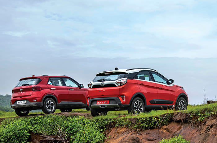 2020 Tata Nexon vs Hyundai Venue turbo-petrol comparison