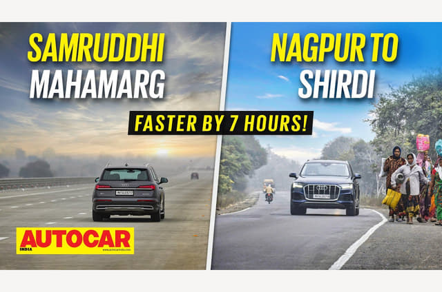 Driving on the Samruddhi Expressway with the Audi Q7 video
