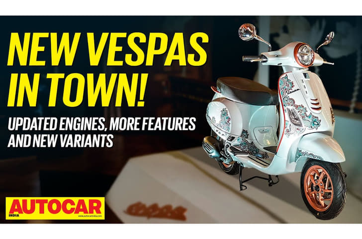 2025 Vespa scooter lineup walkaround video