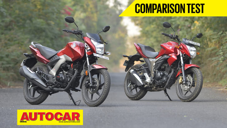 Honda Unicorn 160 vs Suzuki Gixxer video comparison