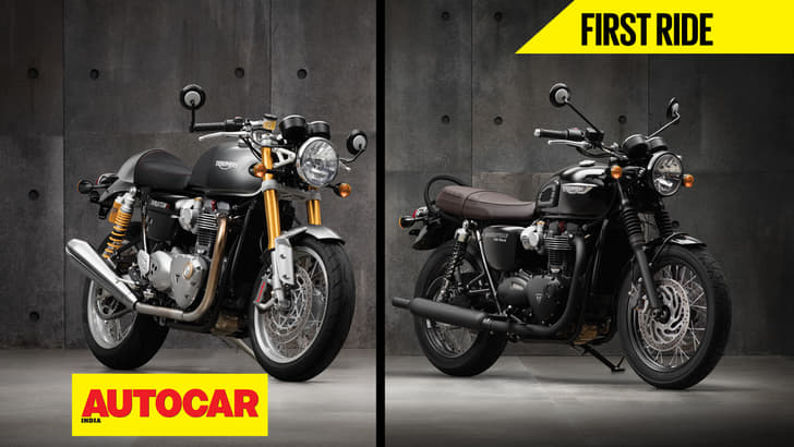 Triumph Bonneville T120, Thruxton R video review