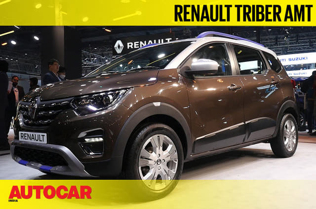 Renault Triber AMT first look video