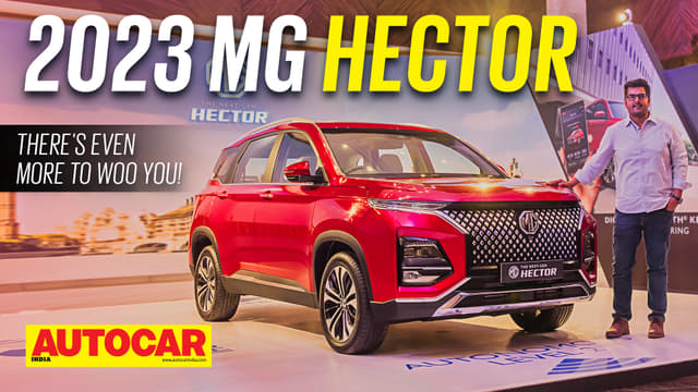MG Hector facelift walkaound video