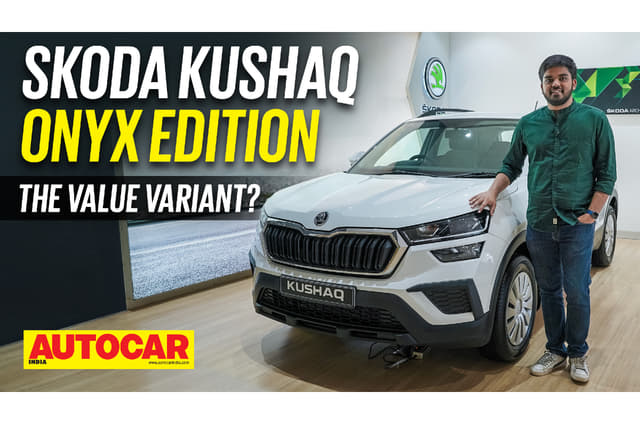 Skoda Kushaq Onyx Edition walkaround video