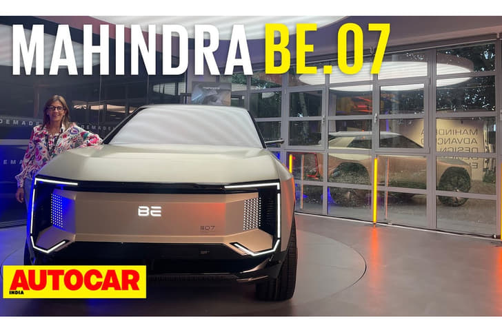Mahindra BE.07 electric SUV walkaround video