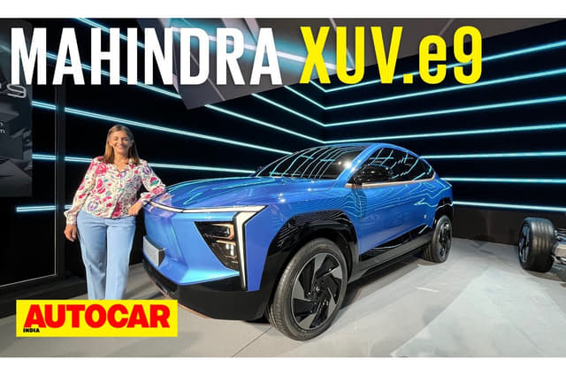 Mahindra XUV.e9 electric SUV walkaround video 
