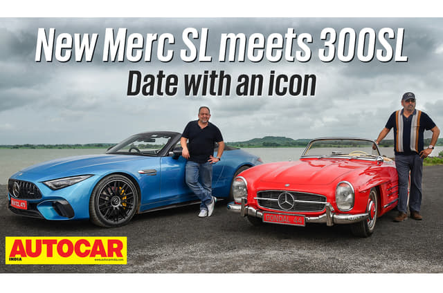Mercedes-AMG SL55 meets original 300SL Roadster video feature