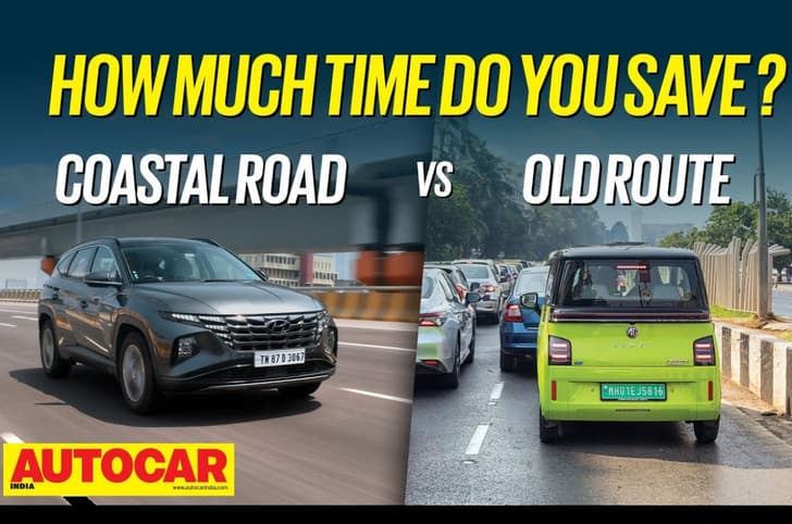 Mumbai Coastal Road rush hour time trial video