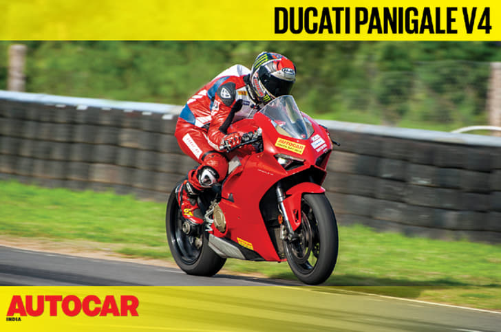 HOT LAP: Ducati Panigale V4 Autocar India Track Day 2019 video