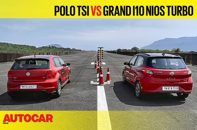 Autocar Drag Day 2021: Volkswagen Polo TSI vs Hyundai Nios Turbo drag race video