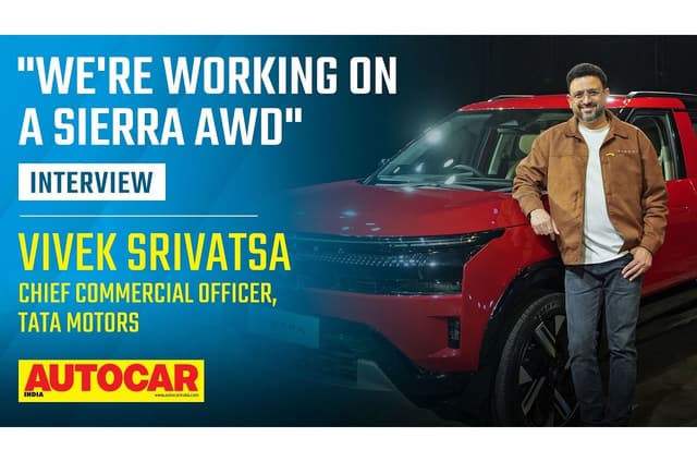 Vivek Srivatsa on plans for Tata Sierra AWD, gadgetisation of cars, and more