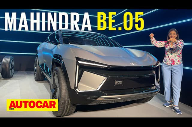 Mahindra BE.05 electric SUV walkaround video 