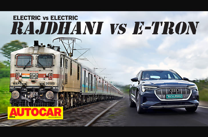 Video: Audi e-tron vs Rajdhani Express race